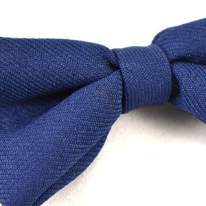 1950s Small Blue Clip On Bow Tie