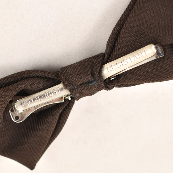 1950s Brown Clip-On Bow Tie