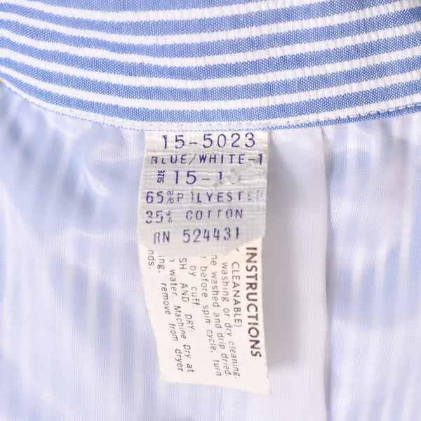 1970s Blue Striped Seersucker Blazer Jacket