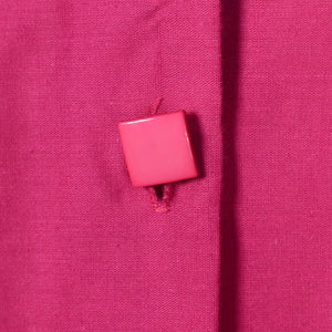 1980s Raspberry Pink Oversize Blouse
