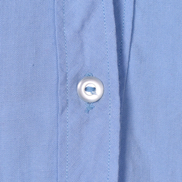 1960s Sky Blue Short Sleeve Blouse