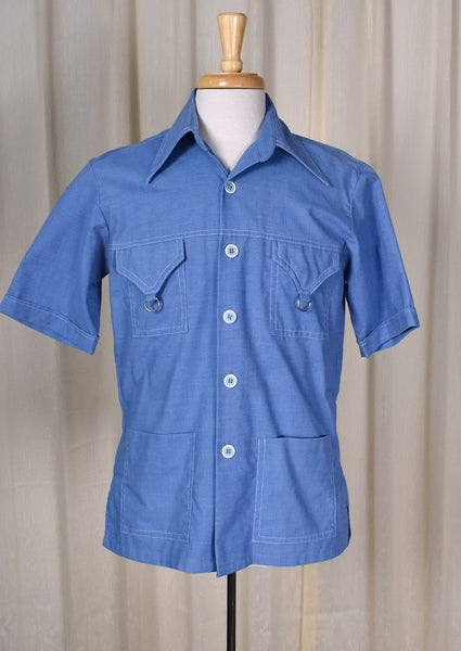 1970s Chambray D Ring Shirt