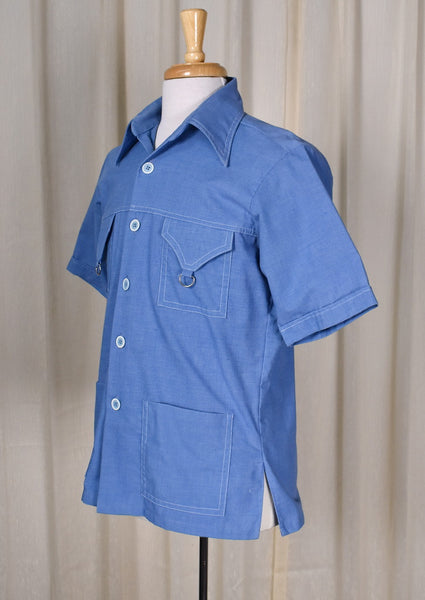 1970s Chambray D Ring Shirt