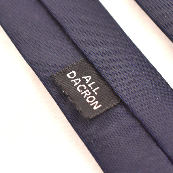 NOS 1960s Navy Blue Double Squares Tie