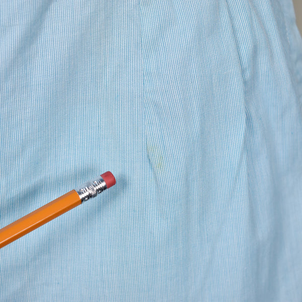 1960s Sky Blue Striped Shorts w Belt