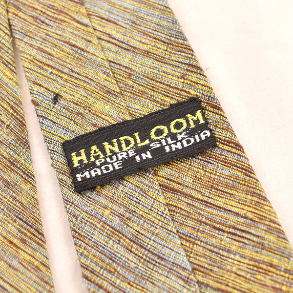 1960s Hand Loomed Brown Silk Tie