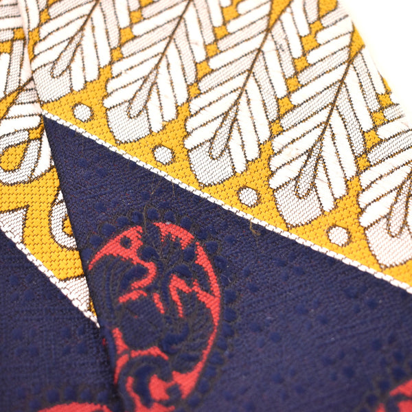 1940s Style Feather & Medallion Tie
