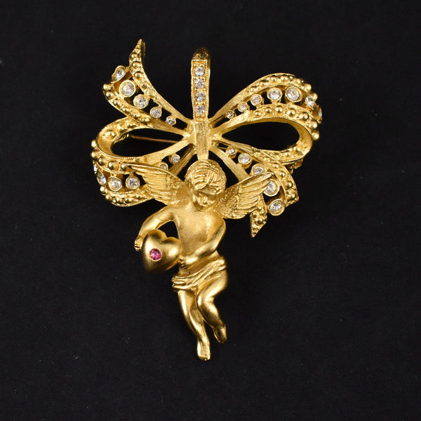 Camrose & Kross JBK Jacqueline Kennedy Cherub Pendant