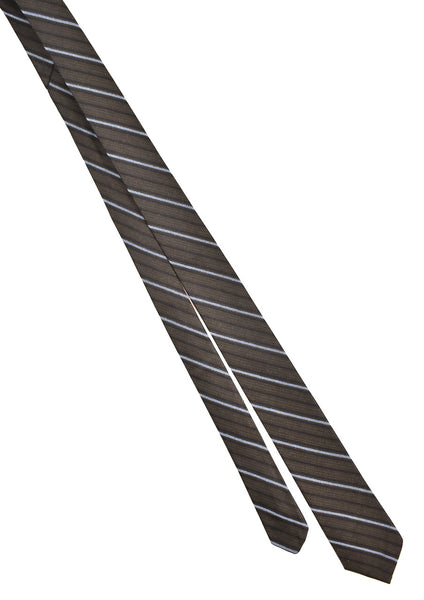 NOS 1960s Green & Sky Blue Striped Tie