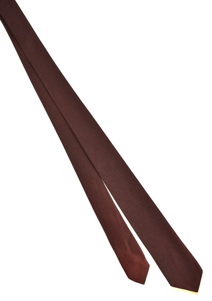 NOS 1960s Solid Brown Textured Tie