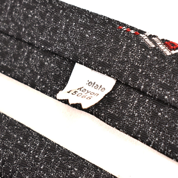 NOS 1960s Charcoal Diamond Tie