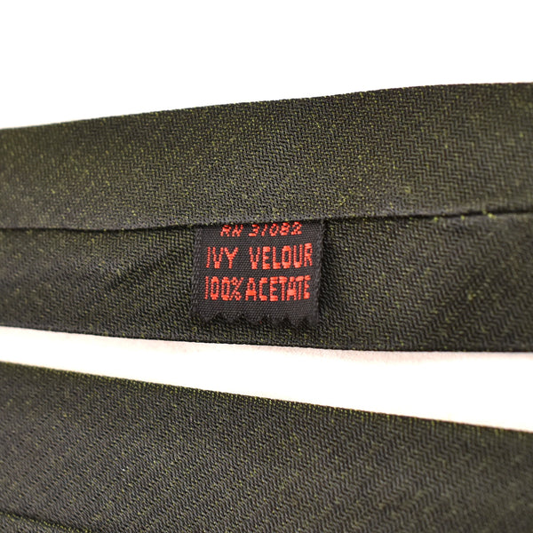 NOS 1960s Dark Green Textured Tie