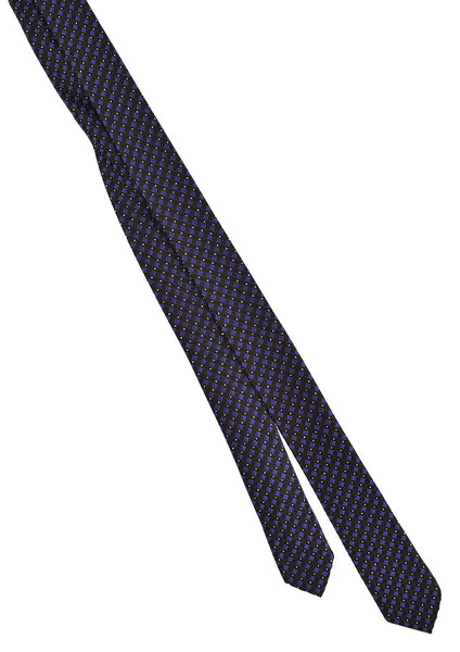 NOS 1960s Black & Blue Silver Sparkle Tie