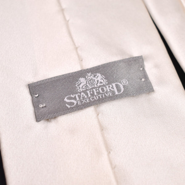 1990s Ivory Silk Tie