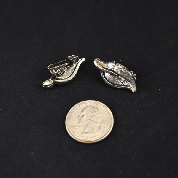 Single Textured Leaf Earrings
