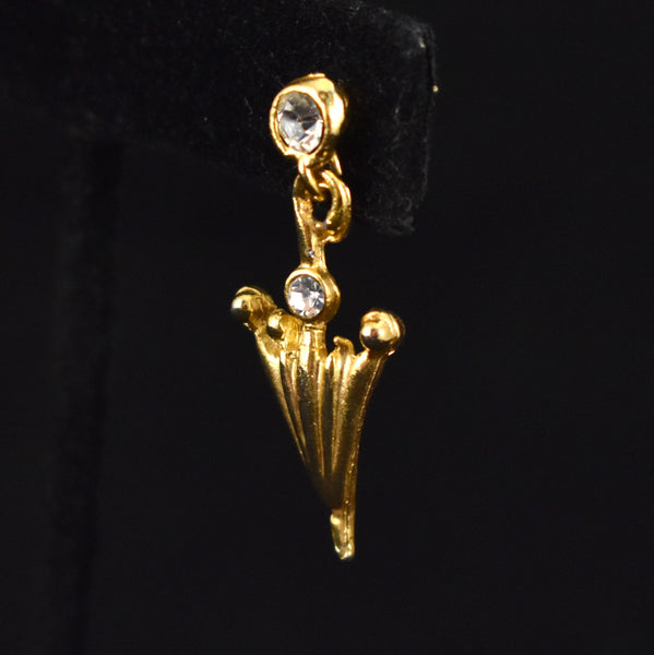 Rhinestone Umbrella Earrings