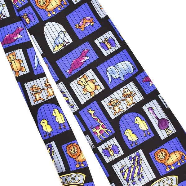 1990s Save the Children Visit the Zoo Tie