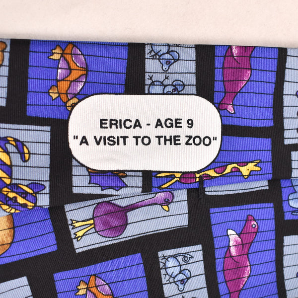 1990s Save the Children Visit the Zoo Tie