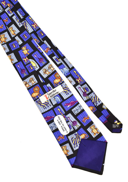 1990s Save the Children Visit the Zoo Tie