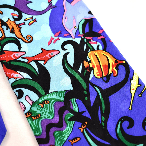 1990s Tropical Fish Underwater Tie