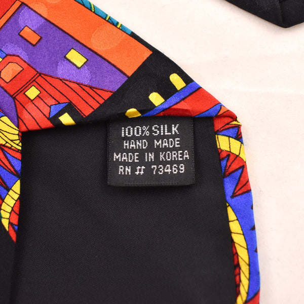 1990s Cityscape at Night Tie