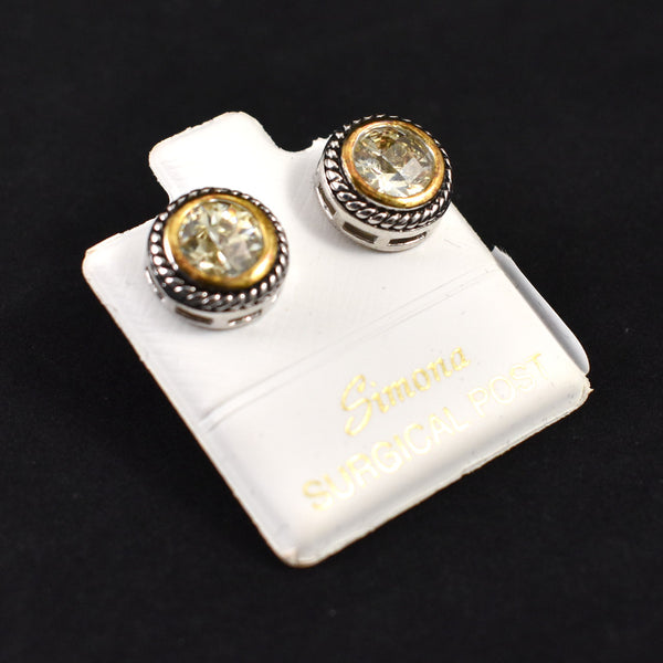 NOC Brighton Style Rhinestone Stud Earrings