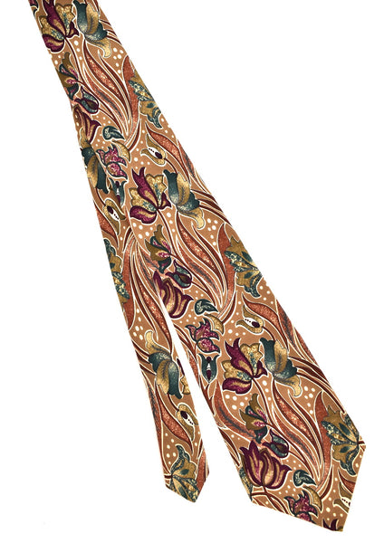 1990s Art Nouveau Floral Tie