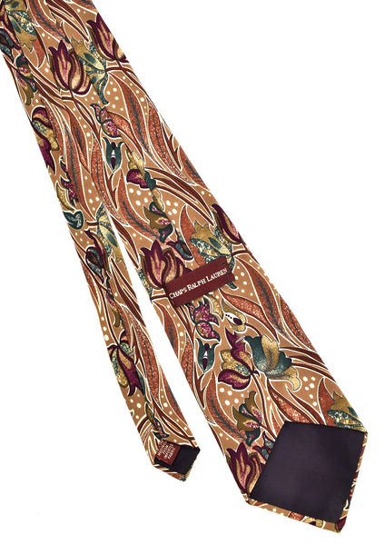 1990s Art Nouveau Floral Tie