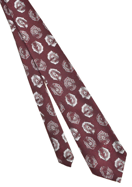1960s Silver Medallion Tie
