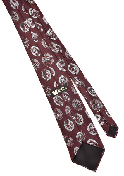 1960s Silver Medallion Tie