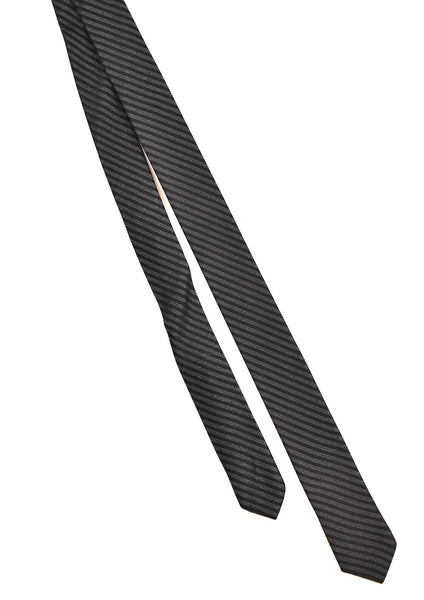 NOS 1960s Thin Blue & Black Striped Tie