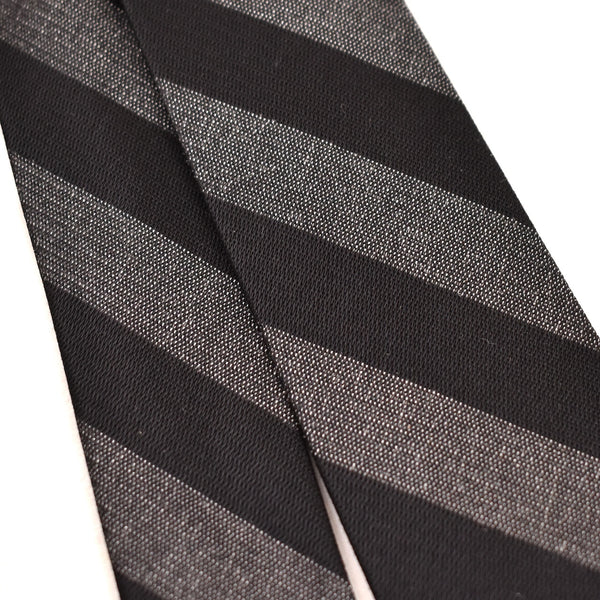 NOS 1960s Gray & Black Striped Tie