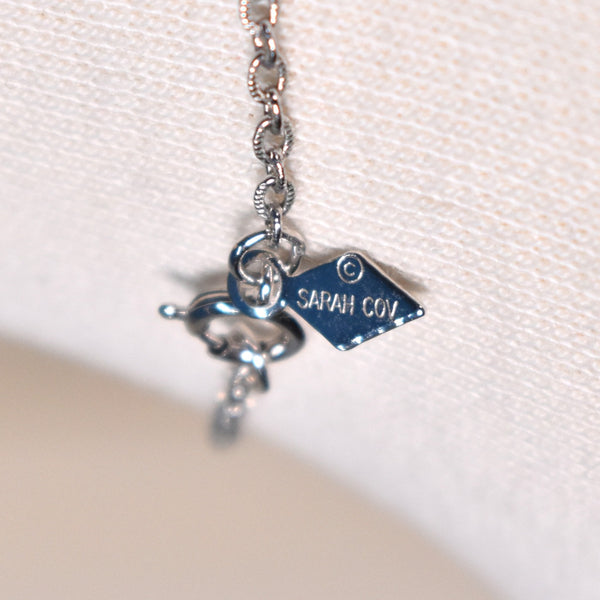 Crystal Navette Sarah Coventry Pendant Necklace