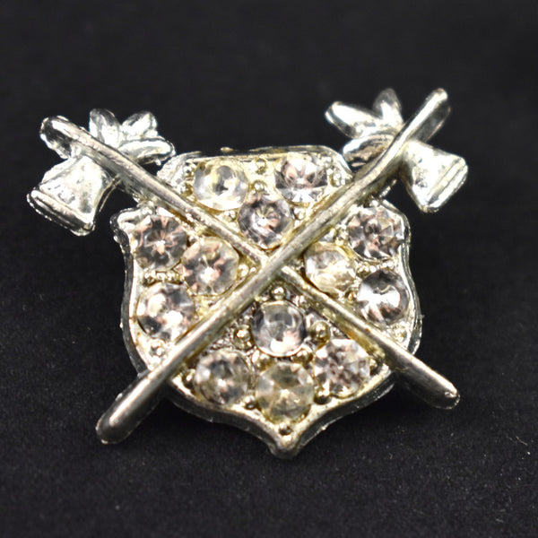 Rhinestone Shield & Axe Scatter Pins