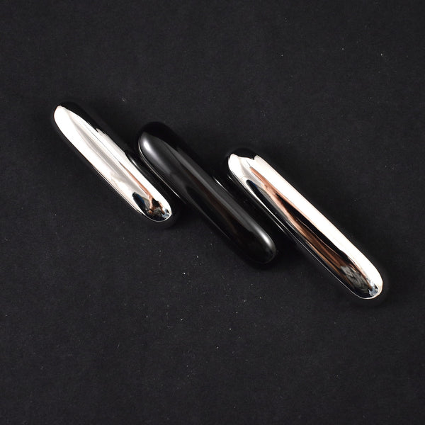 Sleek Modern Triple Bar Brooch Pin