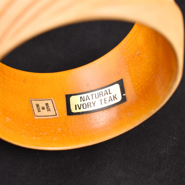 Teak Wood Bangle Bracelet