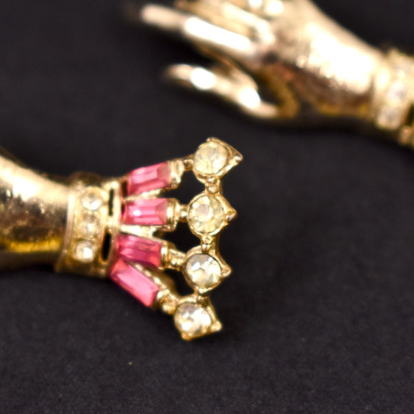 Coro Rhinestone Hand Scatter Pins