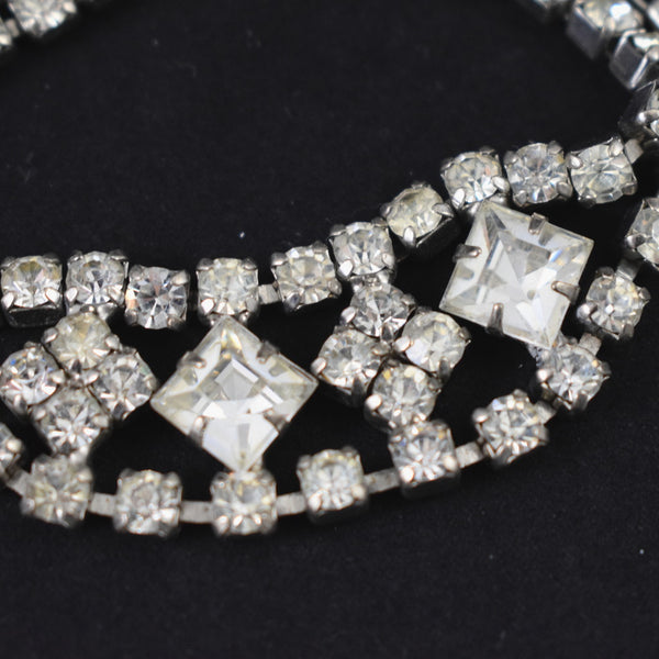 Rhinestone Deco Squares Bracelet
