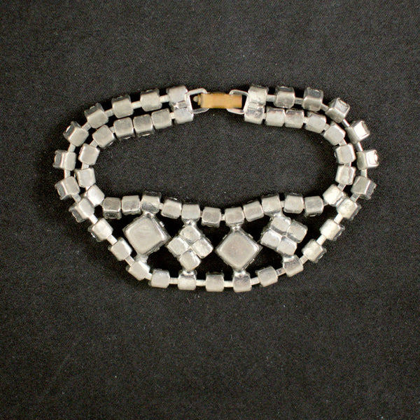 Rhinestone Deco Squares Bracelet