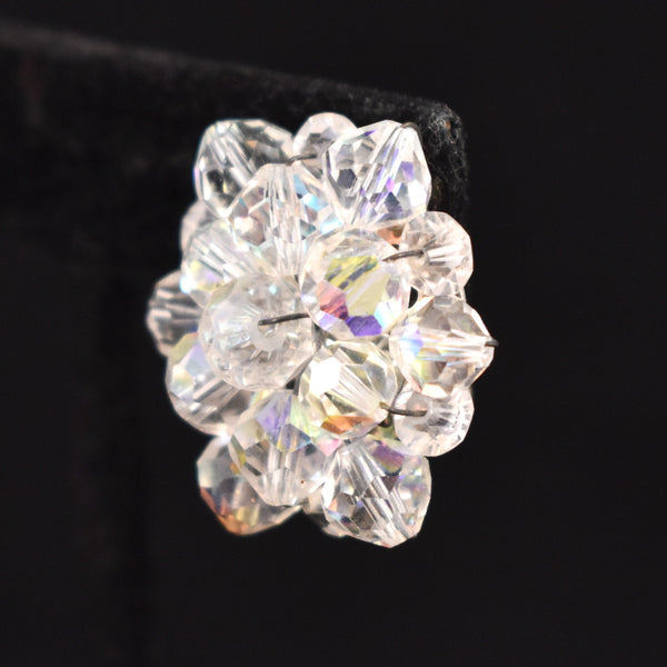 Aurora Borealis Sparkly Cluster Earrings