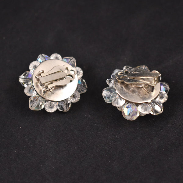 Aurora Borealis Sparkly Cluster Earrings