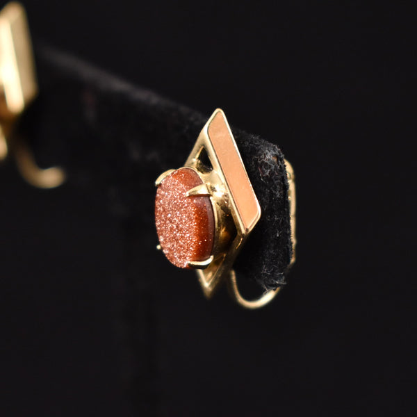 Sparkly Goldstone Earrings