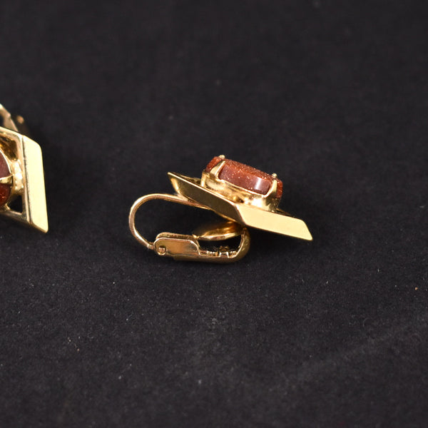 Sparkly Goldstone Earrings