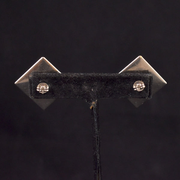 Gold Confetti Lucite Square Earrings