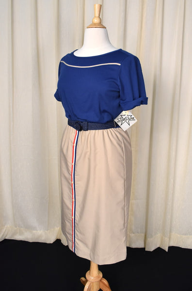 NWT 1970s Casual Nautical Dress