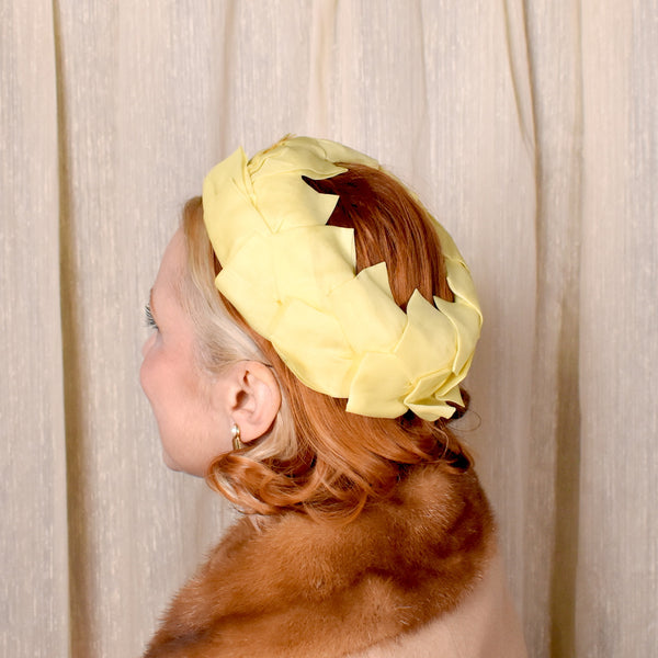 1960s Yellow Pointed Crown Hat
