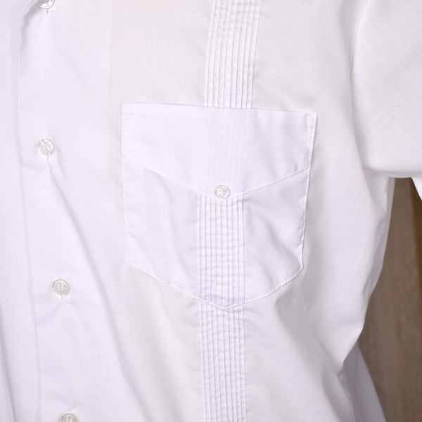1970s White Guayabera Shirt