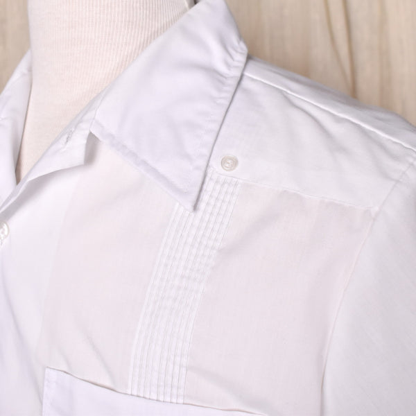 1970s White Guayabera Shirt
