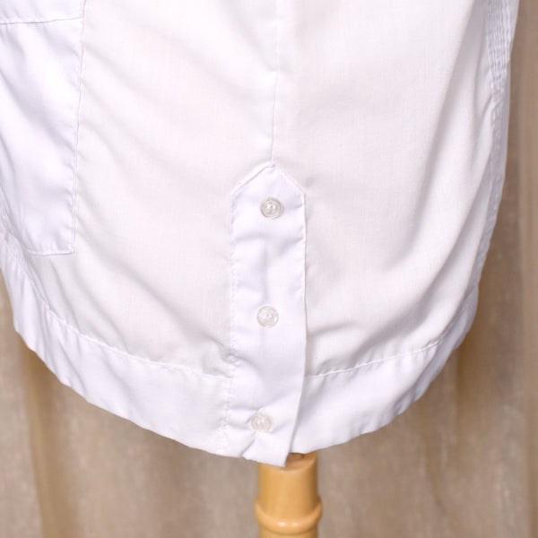 1970s White Guayabera Shirt