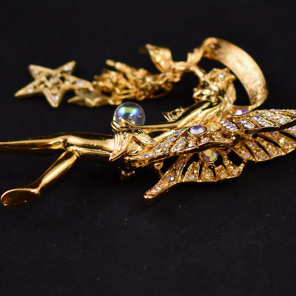 Kirk's Folly Large Fairy Dangling Brooch Pin
